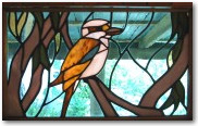 Kookaburra (leaded glass)